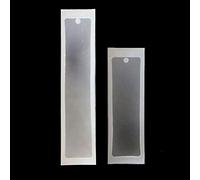 Lot de 2 moules rectangulaires en silicone pour marque-page en résine époxy - Kit de fabrication de bijoux transparent pour les mains