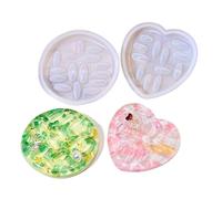 Lot de 2 moules réutilisables en silicone pour porte-bague, 2 tailles, outils d'artisanat durables et réutilisables