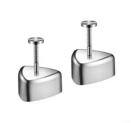 Lot de 2 moules triangulaires en acier inoxydable 304 pour onigiri, passe au lave-vaisselle, outil de cuisine japonais pour la maison, le bureau, le camping