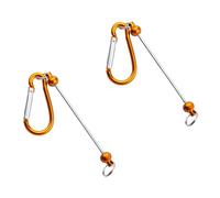 Lot de 2 mousquetons en perles uniques personnalisés en métal pour sac à dos et porte-clés, décorations portables