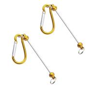 Lot de 2 mousquetons perlés personnalisables pour escalade sac à dos décoration porte-clés accessoires attache sac mousqueton personnalisable