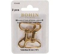 Lot de 2 Mousquetons Spécial Lanière - Bohin(...) - Or Or