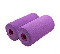 Lot de 2 mousses de rechange pour pieds pour machines d'extension de jambes pour bancs de musculation et équipement de gym à cadre tubulaire 22 tubes de 25 mm (violet)