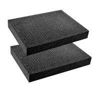 Lot de 2 mousses prédécoupées - 400 x 300 x 50 mm - Mallette à outils en mousse - Pour appareil photo et tablette