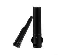 Lot de 2 mousseurs de lait en plastique noir pour machine à café - Pour machine à café - Compatible avec la plupart des machines de barista domestiques