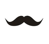 'Lot de 2 "Moustache, moustache, 14 x 3,6 cm, Art. N ° voiture _ 120 Noir außenklebend pour voiture, camion, Moto, Moped, mobylette, Scooter, véhicules, aux UV et aux intempéries, convient pour lavage