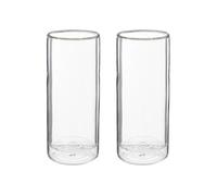 - Lot de 2 Mugs Double Paroi "Cleo" 35cl Transparent