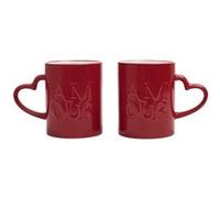 The Concept Factory Mugs Amour Rouge - Lot de 2