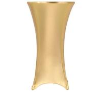 Lot de 2 nappes extensibles, dorées, élastiques, avec élastique, 70 cm de diamètre, lavables, antidérapantes, polyvalentes, pour salle à manger, mariage, salon, cuisine, animaux domestiques