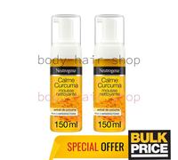 Lot de 2 nettoyant mousse apaisante transparent Neutrogena avec curcuma...