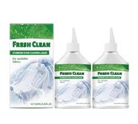 Lot de 2 nettoyants liquides pour taches tenaces, nettoyant multi-tissus et dégraissant pour nettoyer les aliments, la graisse, le café du linge, les sous-vêtements, les tissus