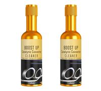 Lot de 2 nettoyants pour catalyseur, nettoyage immédiat et pratique des gaz d'échappement de voiture, moteur turbocompresseur, catalyseur, convient pour essence, diesel, hybride, 120 ml