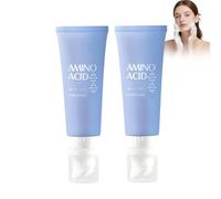 Lot de 2 nettoyants pour le visage à l'acide aminé avec pinceau intégré, nettoyage en profondeur, réduction des pores, contrôle de l'huile et hydratant