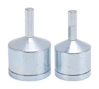 Lot de 2 nettoyants pour tubes en cuivre, 1/2 & 3/4 pouce brosse de nettoyage pour tube métallique pour perceuse, détartrage efficace et décapage, construction robuste en acier allié