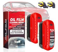 Lot de 2 nettoyants puissants pour pare-brise et film d'huile pour vitres de voiture, 120 ml