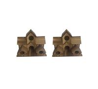 Lot de 2 nichoirs à oiseaux pour l'extérieur pour jardin suspendu pour jardin, cour, jardin