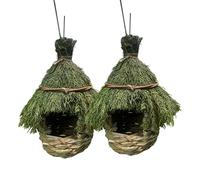 Lot de 2 nichoirs à suspendre pour petits oiseaux chanteurs / colibri - Nichoir à oiseaux - Matériaux naturels