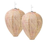 Lot de 2 Nids de Guêpe Factices RéPULsifs Naturels Maison Jardin