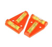 Lot de 2 niveaux à bulle multifonctions à 2 voies - Niveau à bulle de type T - Outils de mesure en plastique pour camping-car, machines, meubles, trépieds, appareils photo