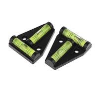 Lot de 2 niveaux à bulle multifonctions à 2 voies - Niveau à bulle de type T - Outils de mesure en plastique pour camping-car, machines, meubles, trépieds, appareils photo