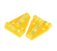 Lot de 2 niveaux à bulle multifonctions à 2 voies - Niveau à bulle de type T - Outils de mesure en plastique pour camping-car, machines, meubles, trépieds, appareils photo