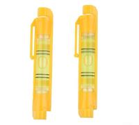 Lot de 2 niveaux à suspendre en acrylique et plastique avec crochet moulé pour la construction, la maçonnerie, la menuiserie et les projets de bricolage (orange)