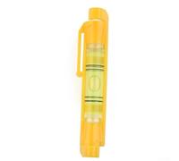 Lot de 2 niveaux de suspension pour ligne de corde, outils de niveau à bulle pour construction, menuiserie, maçonnerie avec crochet, orange jaune, 75 x 12,5 mm (jaune)