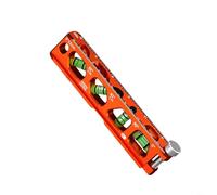 Lot de 2 niveaux magnétiques de poche pour mini niveau torpille en alliage d'aluminium pour niveau V, niveau de tuyau d'électricien, niveau de plomberie, jauge à bulles compacte de 15,2 cm pour