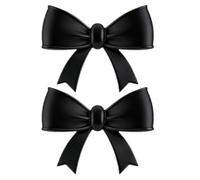 Lot de 2 nœuds décoratifs en silicone pour casque d'écoute, accessoire mignon réutilisable, pour femmes et serpentins