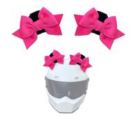 Lot de 2 nœuds papillon décoratifs pour casque de moto