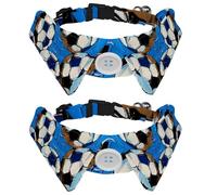 Lot de 2 nœuds papillon pour chats et chiens, collier réglable pour animaux de compagnie, nœud papillon formel pour garçons, filles, chiots, chatons, mariages, anniversaires, peinture à l'huile de