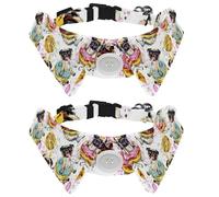 Lot de 2 nœuds papillon pour chats et chiens, collier réglable pour animaux de compagnie, nœud papillon formel pour garçons et filles, chiots, chatons, mariage, anniversaire, bouledogue français
