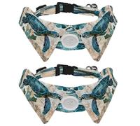 Lot de 2 nœuds papillon pour petit chien, collier de chemise, tortue, océan, chiot, chat, pour fête, mariage, vacances, accessoires pour animaux de compagnie
