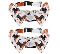 Lot de 2 nœuds papillon réglables pour chien et chat - Nœud papillon formel pour garçons et filles - Chiot Chaton Mariage Anniversaire - Chiens Wiener Teckel Noir