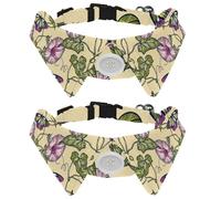 Lot de 2 nœuds papillon réglables pour chien et chat - Nœud papillon formel pour garçons et filles - Pour mariage, anniversaire - Papillon sur la gloire du matin
