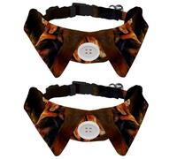 Lot de 2 nœuds papillon réglables pour chien et chat - Pour garçons et filles - Pour mariage, anniversaire - Portrait de chien beagle