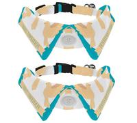 Lot de 2 nœuds papillon réglables pour chien et chat - Pour garçons et filles - Pour mariage, anniversaire - Pentecôte, dimanche, Saint-Esprit Colombe