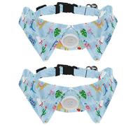 Lot de 2 nœuds papillon réglables pour chien et chat - Pour garçons et filles - Pour mariage, anniversaire, Noël, licorne, dinosaure, flamant rose, alpaga