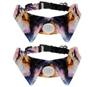 Lot de 2 nœuds papillon réglables pour chien et chat - Pour garçons et filles - Pour mariage, anniversaire - Cavalier King Charles Spaniel