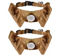 Lot de 2 nœuds papillon réglables pour chien et chat - Pour garçons et filles - Pour mariage, anniversaire - Lionne et petit