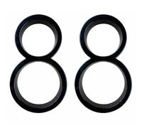 Lot de 2 numéros de maison flottants, 125 mm de long, numéros d'adresse de porte en alliage de zinc pour maison, boîte aux lettres, appartement, hôtel, cour - Noir (8)
