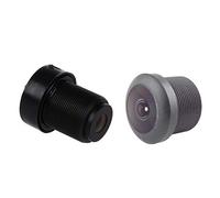 Lot de 2 objectifs de vidéosurveillance 1/3 2,8 mm/1,8 mm pour caméra de sécurité CCD Noir
