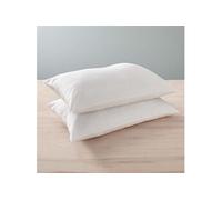 Lot de 2 oreillers 45 x 70 cm Blanrêve Gamme Polycoton Confort traité Anti Acarien Soft & care
