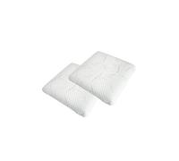 - Lot de 2 oreillers 60x60 cm SERENITE - Mousse avec Mémoire de forme