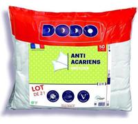 Lot de 2 oreillers anti-acariens 50x70 cm - 100% Polyester - DODO