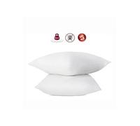 Lot de 2 oreillers anti-acariens - 60 x 60 cm - 100% coton traite Bio -