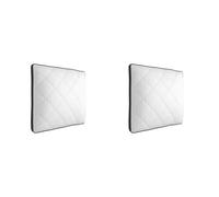 Lot de 2 oreillers spécial cervicales mousse mémoire 60x60