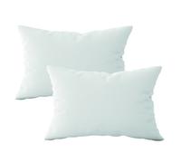 Lot de 2 oreillers, coussins de garnissage - 30 x 50 cm - Blanc -