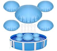 Lot de 2 oreillers de Piscine pour piscines Hors Sol, Couverture de Ballon, 1,2 x 1,2 m, Coussin Gonflable Flottant avec Cordes, égaliseur de Glace en PVC, Accessoires de Balle de Natation d'hiver