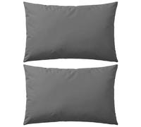 Lot de 2 Oreillers d'Extérieur Cousins Décoration Terrasse Balcon Gris vidaXL